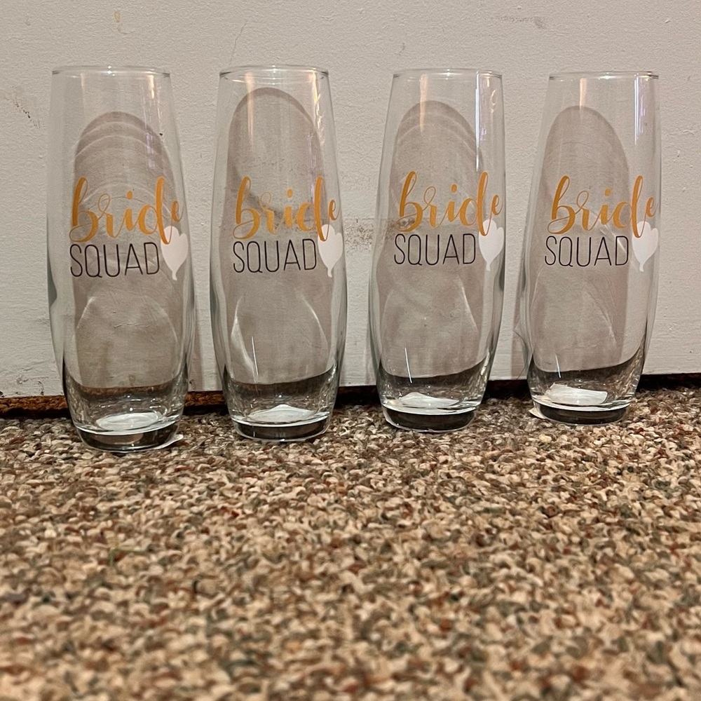 Bride Squad Wine Glasses